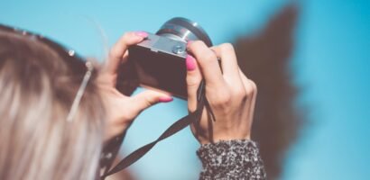 Taking a Photo with Small Camera