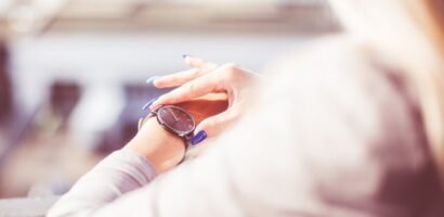 Woman Checking The Time